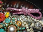 Junk Drawer Lot 2lbs Broken Vintage-Now Jewelry for Crafts Repairs — photo 6