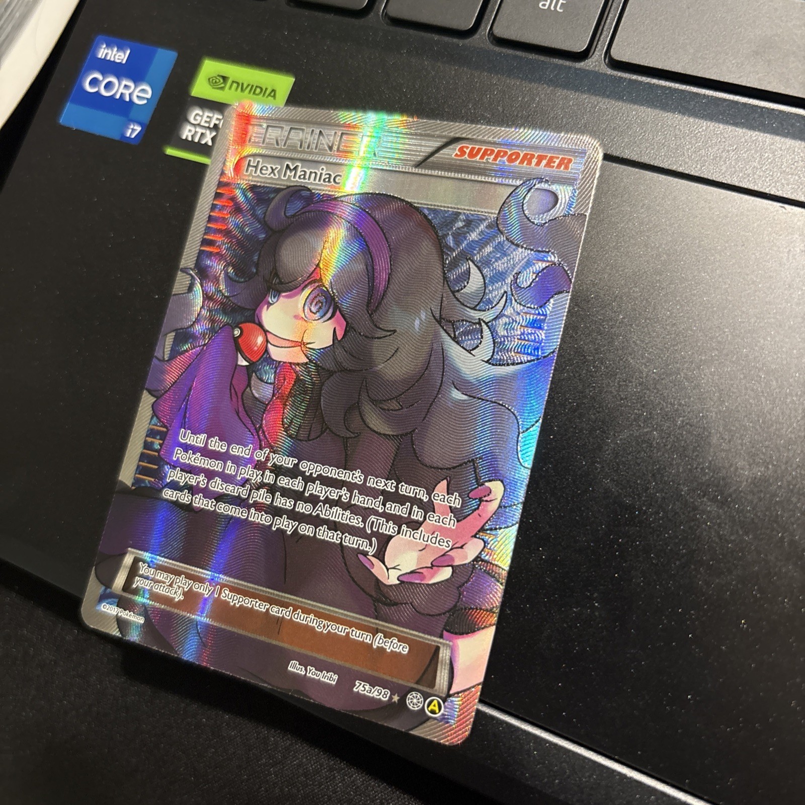 Pokemon TCG Hex Maniac 75a/98 XY Promo Alternate Ultra Rare Card NM Trainer