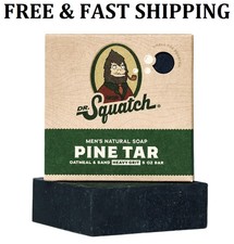 Dr. Squatch Pine Tar Bar Soap 5 oz All Natural Men's Soap Deep Clean Exfoliating