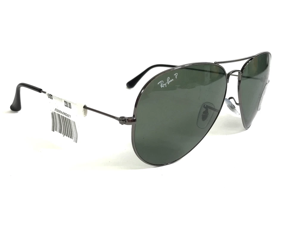 雷朋太阳镜 RB3025 飞行员 004/58 青铜色带 G-15 偏光镜片 62 毫米 — 第 3/4 张图片