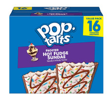 Pop-Tarts Frosted Hot Fudge Sundae Toaster Pastries, Breakfast Foods 27 oz 16 Ct
