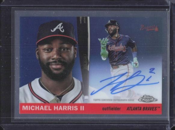 2025 Topps Chrome Platinum #CPA-MH Michael Harris II Chrome Platinum Autographs