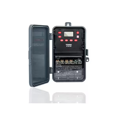 TORK 30 Amp 120-Volt to 277-Volt SPST 24-Hour Digital 1 Channel Timer Switch