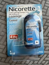 Nicorette 4mg Nicotine Lozenges for Smoking Cessation Ice Mint - 20 Count 2027