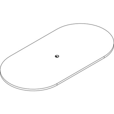 Lorell Prominence 2.0 Racetrack Conference Tabletop (prt4896ge)