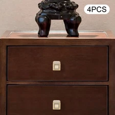 Brass Square Pulls Handles Kitchen Drawer Cabinet Knobs Gold Cupboard Door Pull