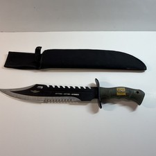 Marine Force Recon Anything Anytime Anywhere Combat Knife - 11in blade  Sawback