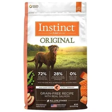 Instinct Grain Free Dry Dog Food with Salmon Raw Coated Protein Rich 20 Pounds