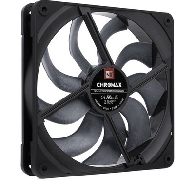 Noctua NF-A14x25 G2 PWM chromax.black, Gehäuselüfter, schwarz