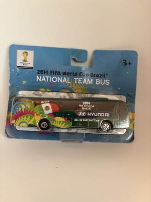 2014 FIFA World Cup Brazil Mexico Hyundai Team Bus Sealed Maisto