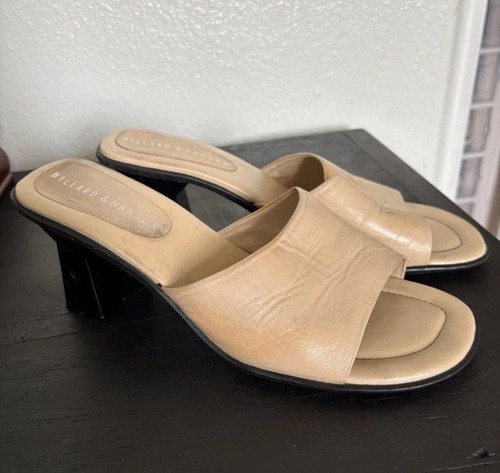 Hillard And Hanson Leather Mules - Picture 3 of 6