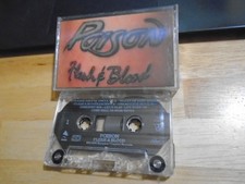 RARE OOP Poison CASSETTE TAPE Flesh  Blood BRET MICHAELS hair 1990 UNSKINNY BOP