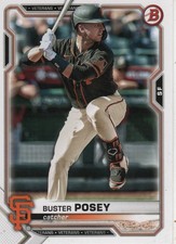 Buster Posey 2021 Bowman Baseball #6 San Francisco Giants Sports Card Modern Era