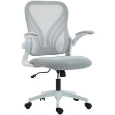 HOMCOM Mesh Office Chair, Computer Chair with Foldable Backrest, Refurbished