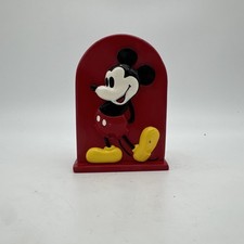 Disney Mickey Mouse Toothbrush Holder Vintage Wear 5" Tall