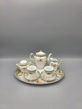 24k Gold Trim Regal Miniature 10 Piece Complete Tea Service