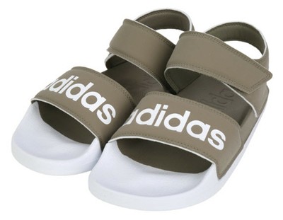 adidas mens khaki flip flops