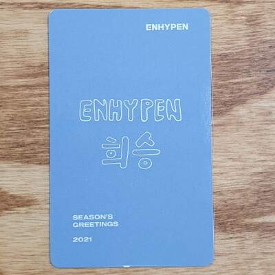 ENHYPEN 2021 SEASON'S GREETINGS ヒスン Heeseung Official Photocard Enhypen 2021 Season's Greeting Kpop
