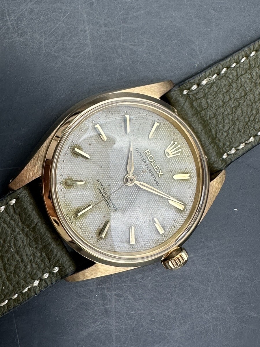 Vintage 1950s 18kt Gold Rolex Ref 6564 Oyster Perpetual Watch | eBay