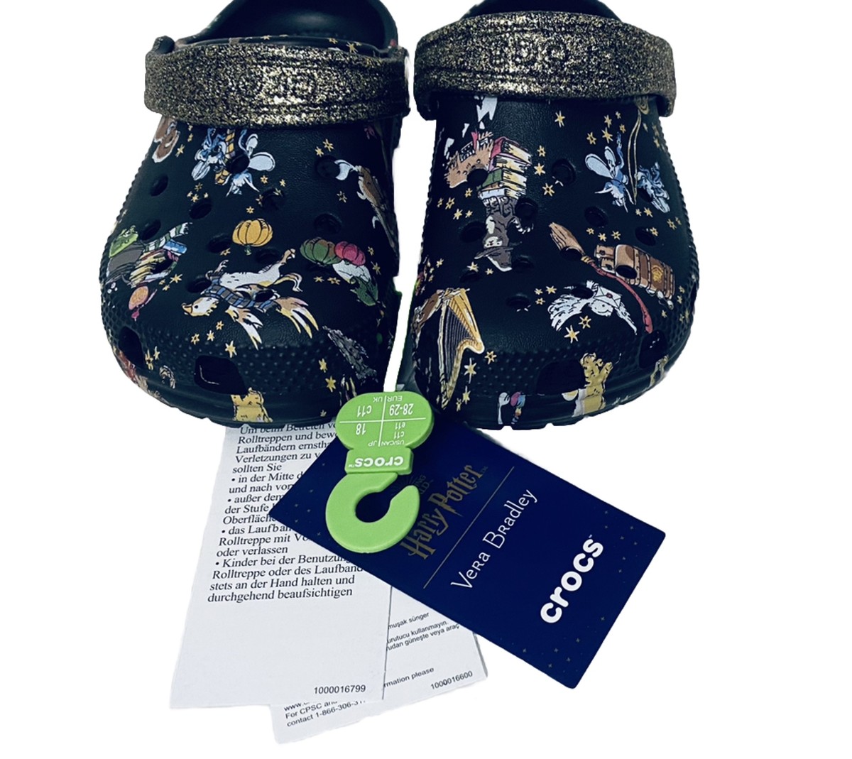 NWT Crocs Unisex-Child Classic Vera Bradley X Harry Potter 