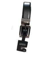 NWT Alfani Black / Dark Brown Reversible Men's Belt Sz L 40 Faux Leather