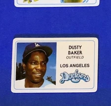 DUSTY BAKER Los Angeles Dodgers 1981 Perma-Graphics Super Star Credit Card