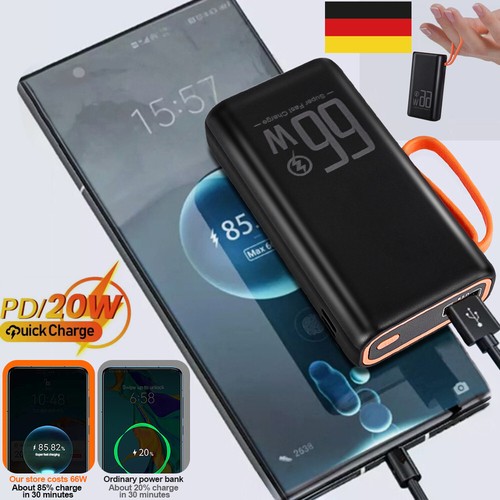 PD 66W Powerbank 50000mAh QC3.0 Akku Schnellladegerät USB-C alle Handy - Zdjęcie 5 z 17