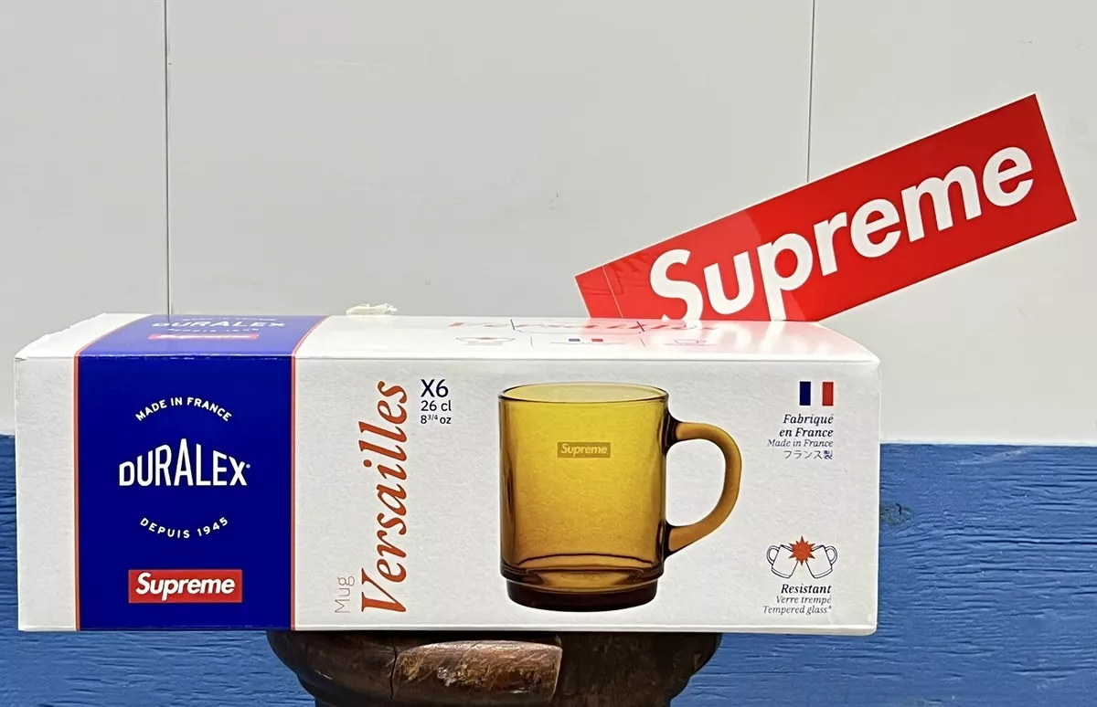 Supreme Duralex Glass Mugs Set of 6 Amber IN HAND SHIPS FAST