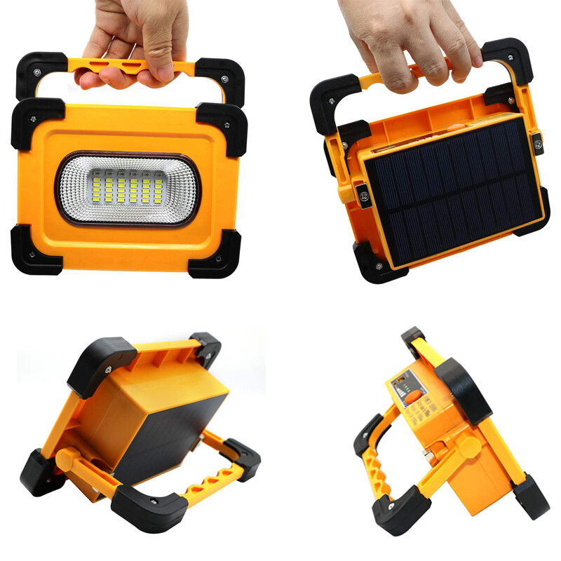 Image 111 - Portable USB Rechargeable Emergency LED Solar Work Light 9000MAH Power Bank