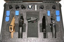 4 Revolvers Pistols + speedloaders +1500D foam insert kit fits Storm im2400 case