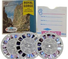 View-Master ROYAL GORGE  Central Colorado A323  3 reels  envelope - ra