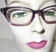 NOS Vintage 90s 00s Violet Eyeglass Sunglass Frame DEADSTOCK Unused Purple 49mm