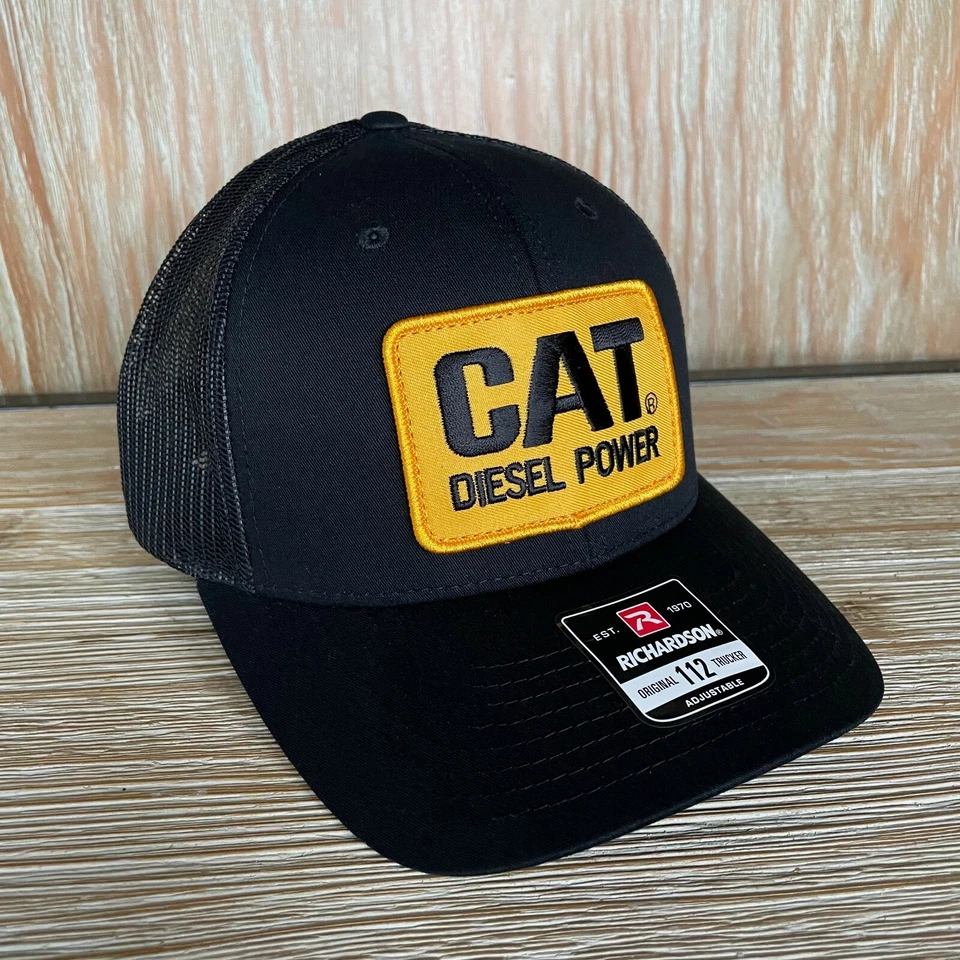 Винтажная нашивка Caterpillar CAT — Diesel Power — Richardson 112 черная - Изображение 3 из 4