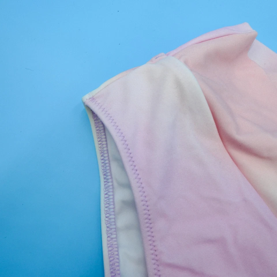 Victorias Secret Large Pink Tie Dye Ruffle Hi-Waisted Brazilian Bikini Bottom - Image 3 of 4