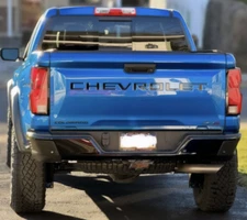 Gloss Black Raised Plastic Letters Inserts CHEVROLET COLORADO 23-2025 NOT VINYL