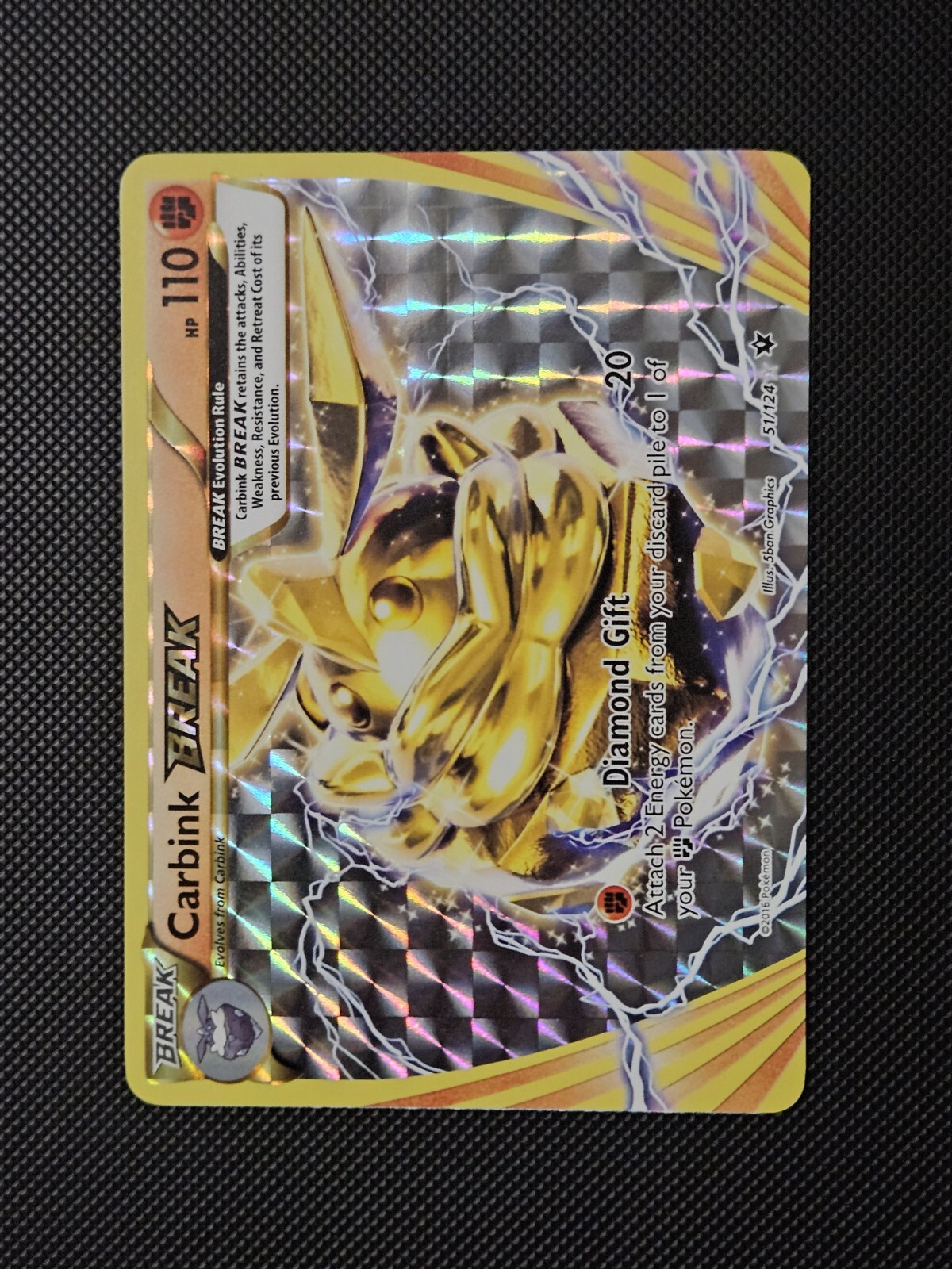 Carbink BREAK 51/124 - NM Holo Rare - XY Fates Collide