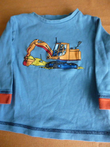 blaues Baby Shirt Gr. 86/92 von Erwin Müller