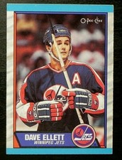 1989-90 89/90 O-Pee-Chee OPC #69 Dave Ellett Winnipeg Jets
