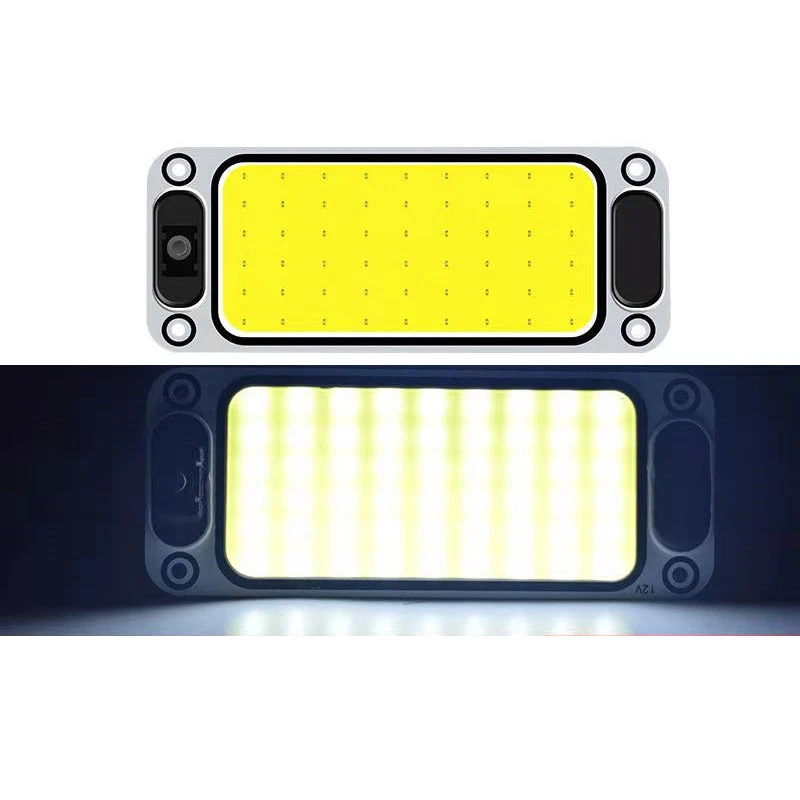 54LED Reading Light 12-24V Car Interior Ceiling Lamp w/On Off Switch For Truck - Image 2 of 4