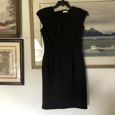 Calvin Klein Black Career Style Sheath Little Black Dress Sz 6 A1922