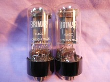 6L6GC Brimar Valves, Matched Pair, Foreign Made, NOS  (PLEASE READ DESCRIPTION!)