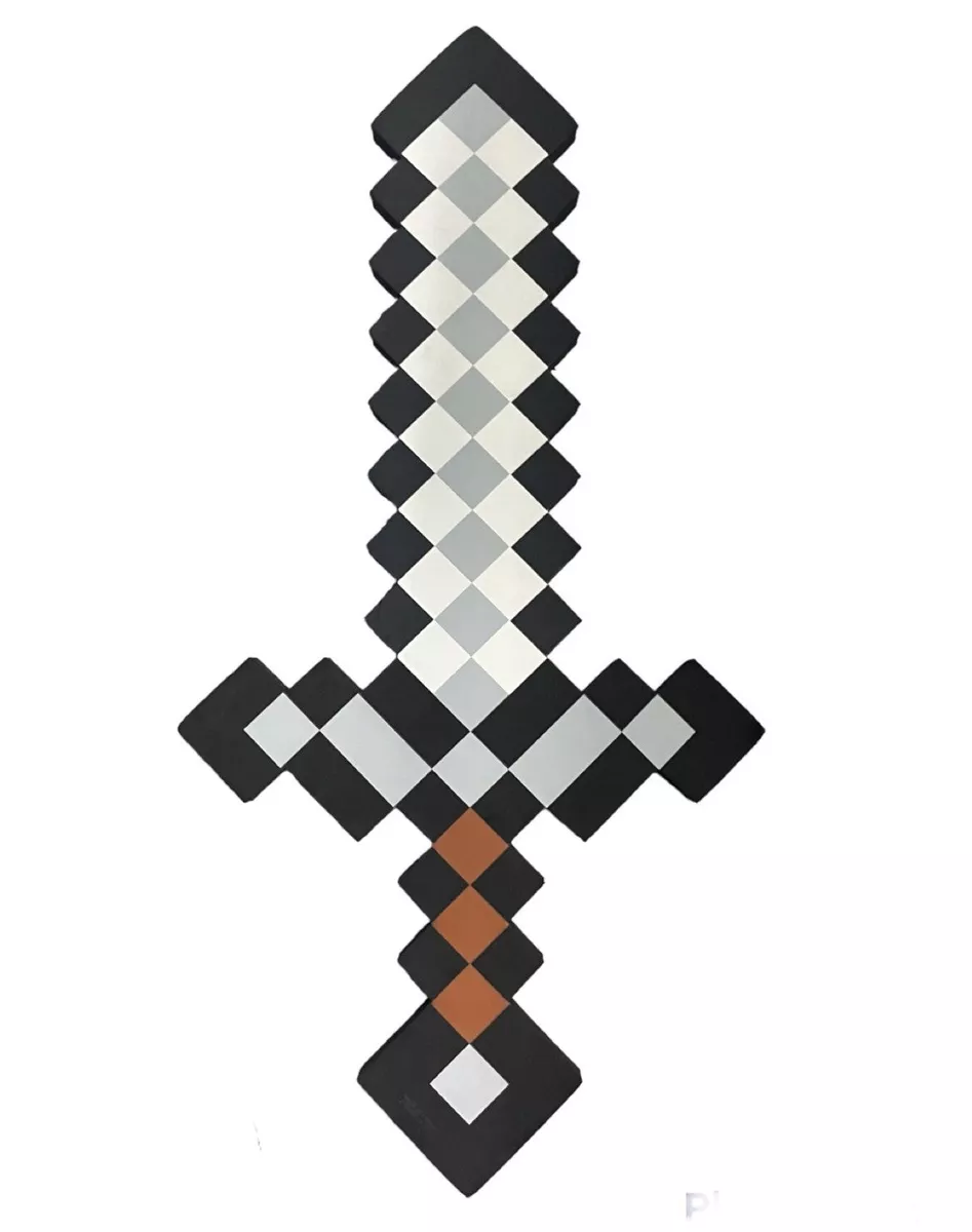 Minecraft Foam Iron Sword - Thinkgeek - 22”Length. Preowned - Cosplay