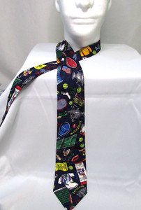 Vintage 90s Nicole Miller US OPEN 1992 Mens Silk Tie