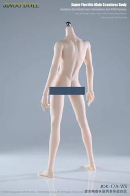 JIAOU DOLL 17A 1/6 Young Men Slim Figure Body 12inch Doll | eBay