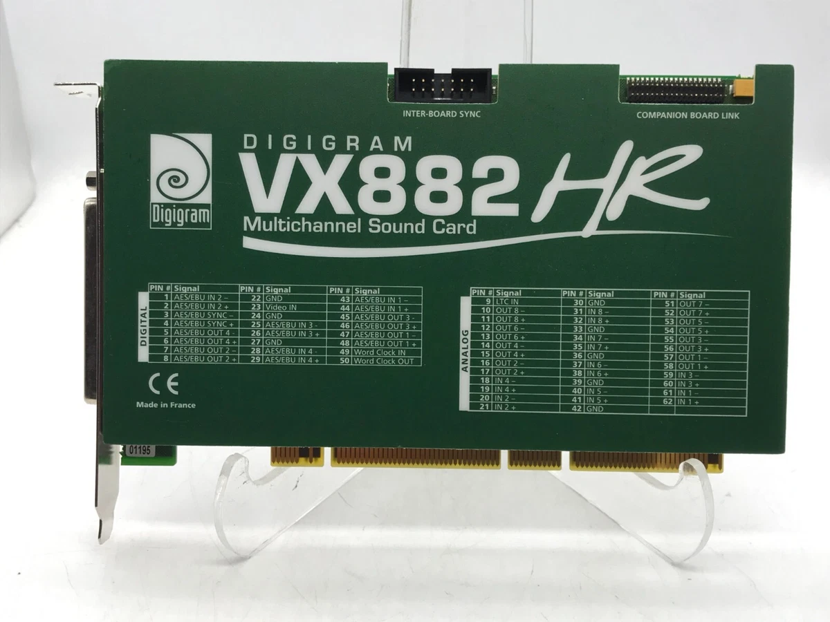 Carte Son Digigram VXpocket 440 Analogique équilibrée - Avec Câble Et Manuel