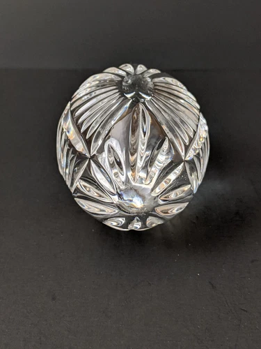 Vintage Waterford Crystal Annual Egg 1996 7th Edition Ireland Paperweight