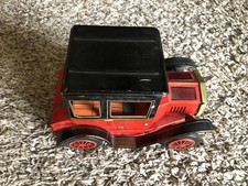 Vintage ALPS Japan Litho Tin Toy Car 2618 Rare Batteries System Not Working