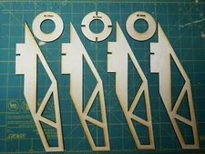 Plywood fins and ring upgrade for Estes Super Big Bertha Model Rocket kit 