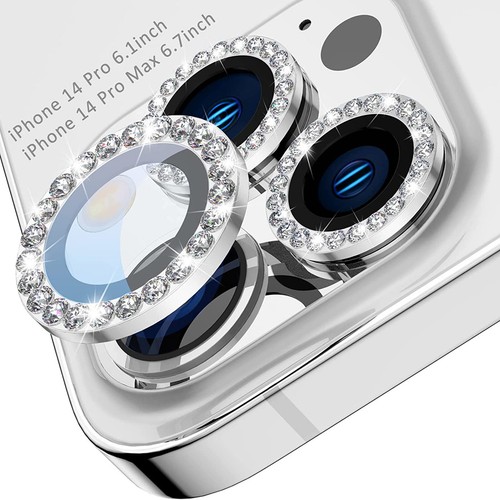 Fr iPhone 16e 16 Pro Max 16 Bling Metal Individual Diamond Camera Lens Protector - Picture 13 of 18