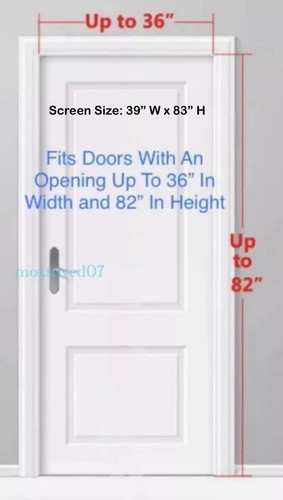 Magnetic Screen Door Heavy Duty Strong Magnets And Mesh Curtain Transparent - Picture 3 of 13